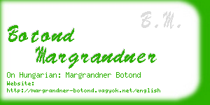 botond margrandner business card